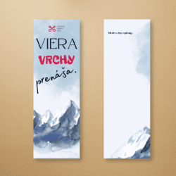 Záložka – Viera vrchy prenáša (5x15cm)