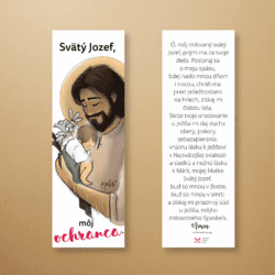 Záložka – Svätý Jozef, môj ochranca (5x15cm)