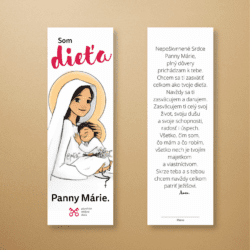 Záložka – Som dieťa Panny Márie (5x15cm)