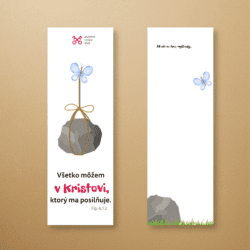 Záložka – Všetko môžem v Kristovi (5x15cm)