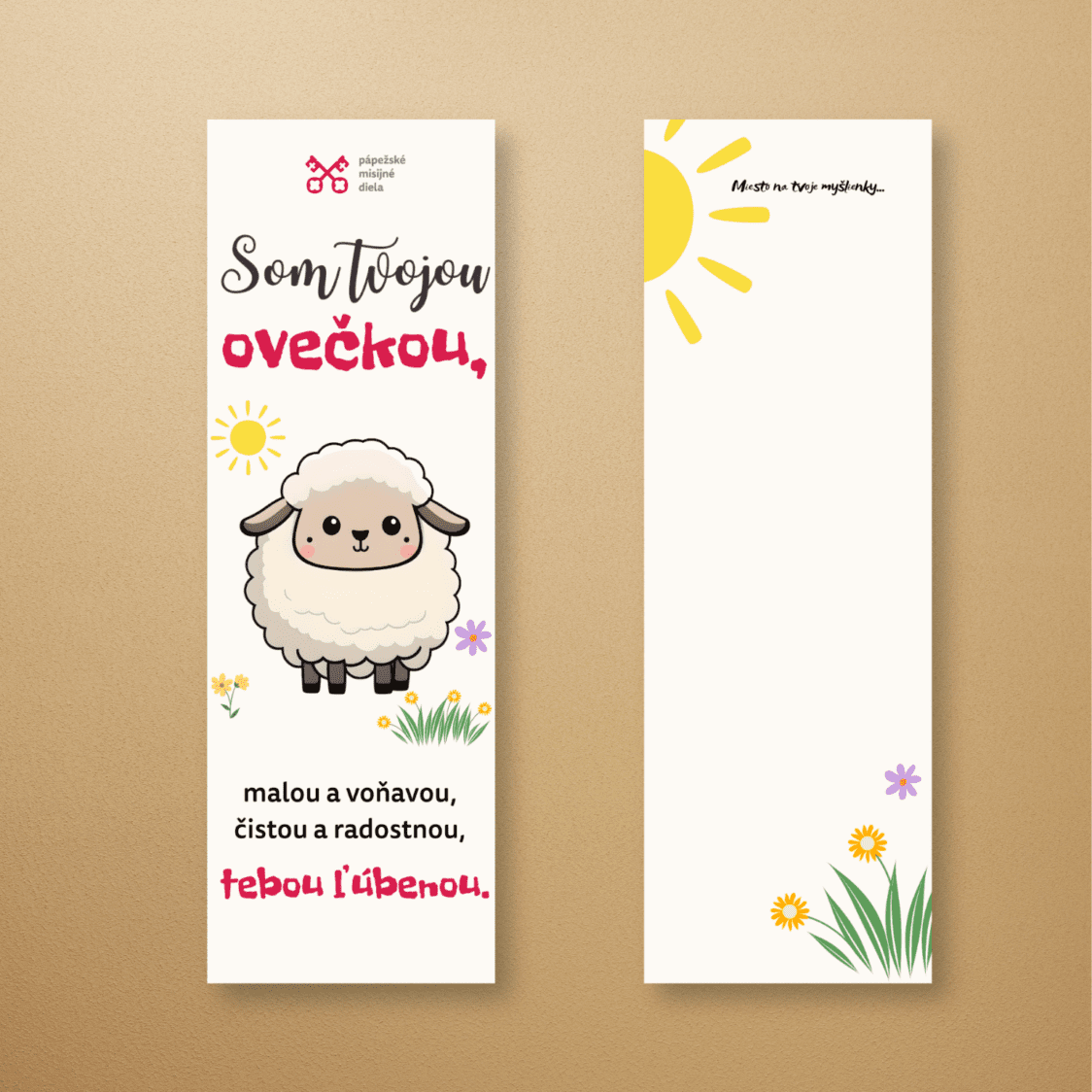 Záložka – Som tvojou ovečkou (5x15cm)