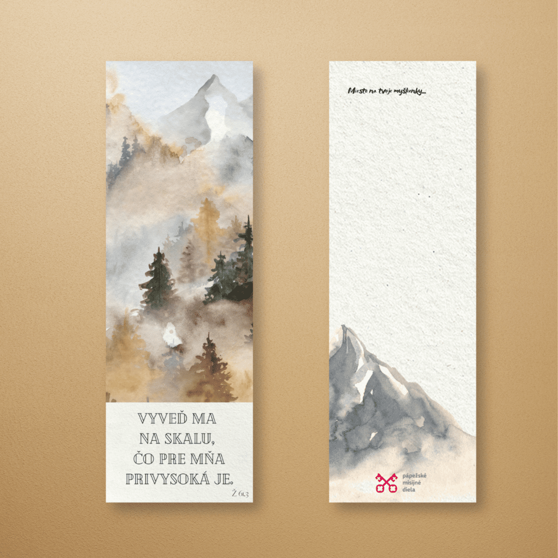 Záložka – Vyveď ma na skalu (5x15cm)