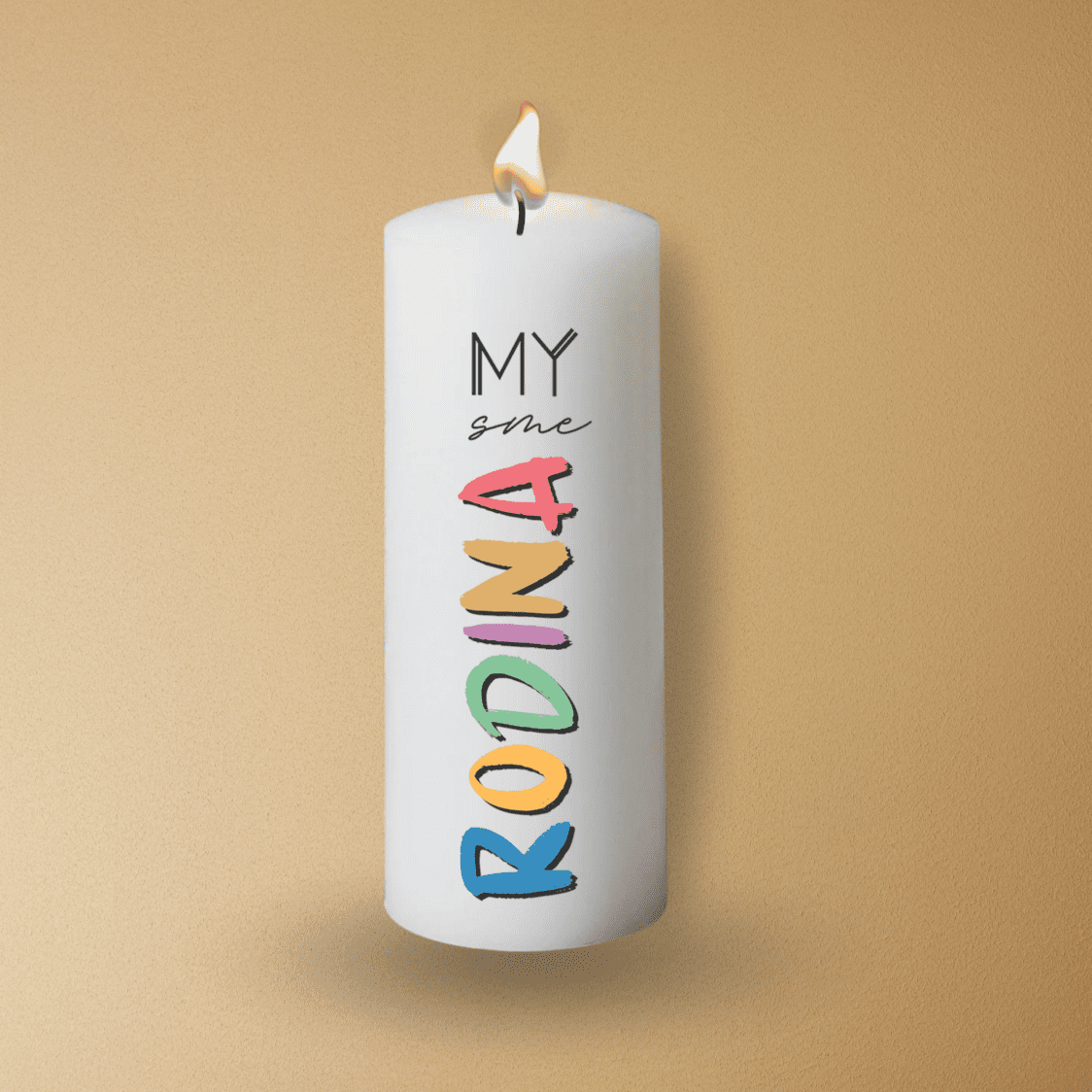 Sviečka "My sme rodina"