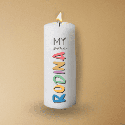 Sviečka "My sme rodina"