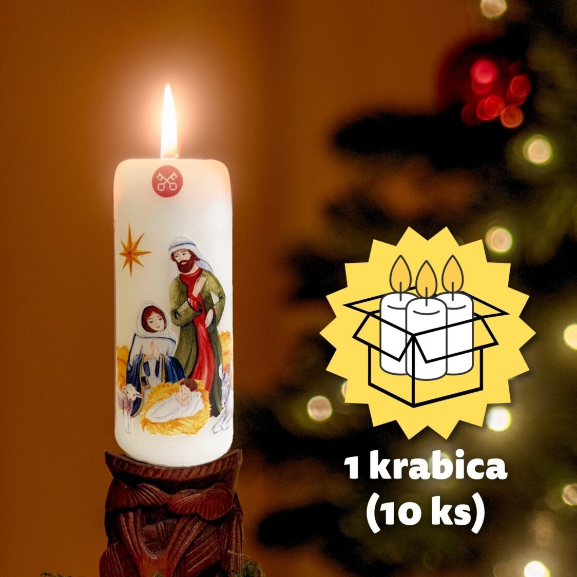 Sviečka k Štedrej večeri (balenie 10ks)