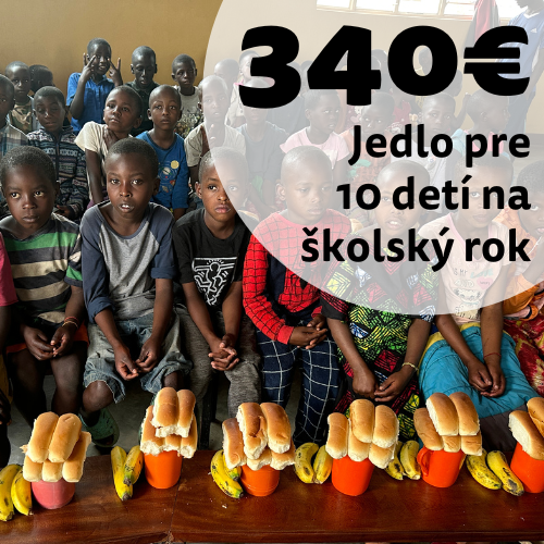 Jedlo pre 10 detí na školský rok