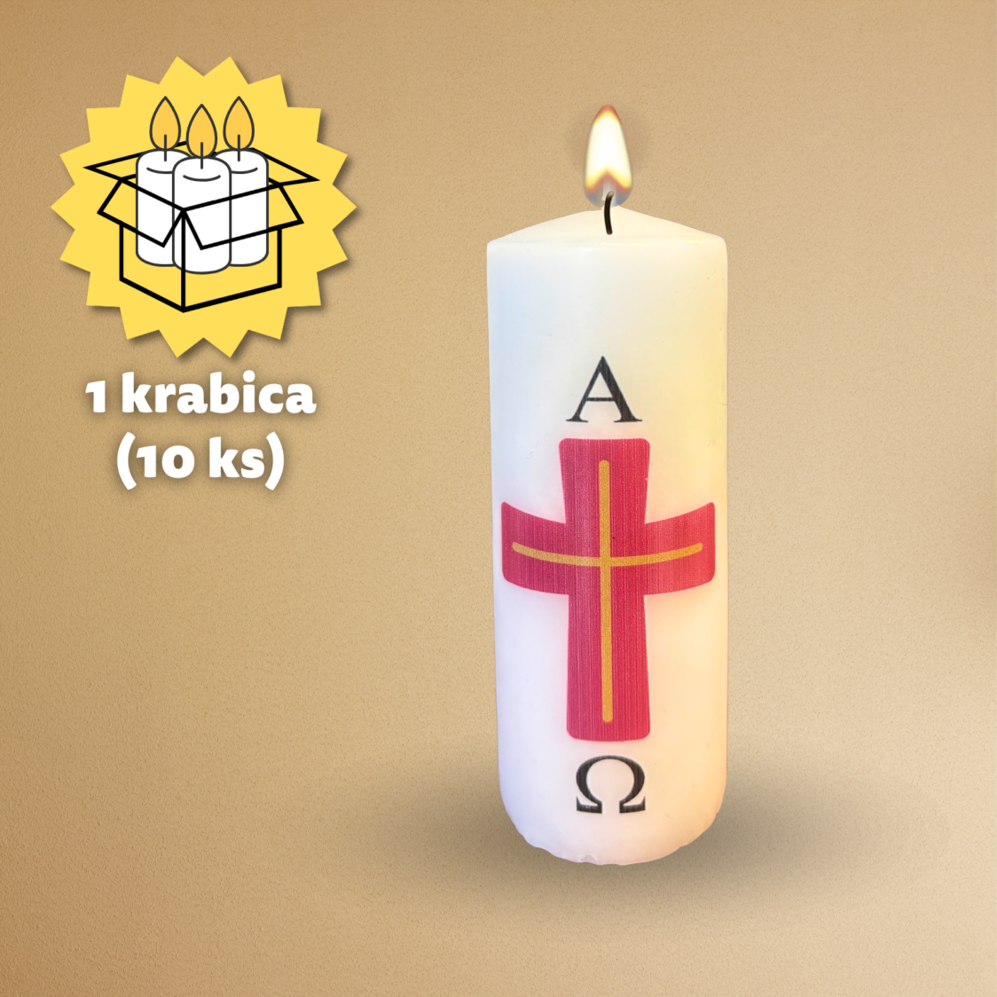 Veľkonočná sviečka (balenie 10ks)